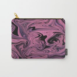 Bright Pink and Black Liquid Marble Carry-All Pouch | Pinkliquidmarble, Psychedelic, Swirls, Pinkmarble, Pinklava, Blackliquidmetal, Liquidmarble, Pinkandblack, Hippiestyle, Blackliquidmarble 