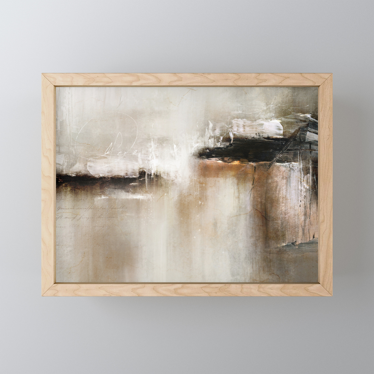Natural Abstract Painting Modern Handwritten Contemporary Most