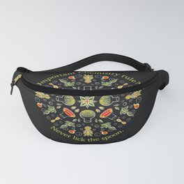 Funny Chemistry Never Lick The Spoon Science Humor Fanny Pack