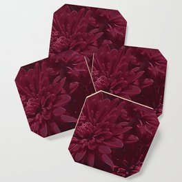 Burgundy Chrysanthemums Coaster