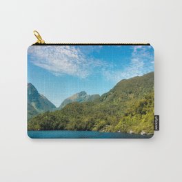 Wonderful View in Doubtful Sound, New Zealand. Carry-All Pouch | Newzealand, Famous, Wanganellacove, Environment, View, Natural, Landscape, Sunlight, Beautiful, Clouds 