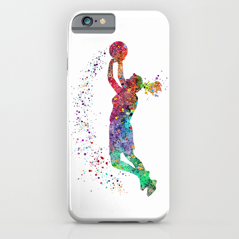 Basketball Girl Player Sports Art Print Iphone Case By Svetlaart Society6