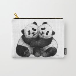 Panda's Hugs G143 Carry-All Pouch | Drawing, Sister, Melanoleuca, Sichuan, China, Hugs, Love, Yuanzi, Baby, Schukina 