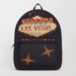 "It's Vegas baby" Backpack | Typography, Las, Iananderson, Lights, Signage, Nevada, Graphicdesign, Decor, Vegas, Welcome 