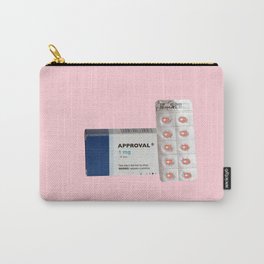 instant likes pale pink Carry-All Pouch | Mind, Modern, Funny, Colorblock, Love, Pink, Pills, Like, Health, Medicine 