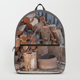 The Camp Fire Backpack | Cook, Photo, Billy, Timber, Woodstack, Campfire, Camp, Logs, Digital, Log 