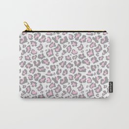 Pastel pink gray vector modern cheetah animal print Carry-All Pouch | Cheetahprint, Animalprint, Modern, Pastelcolors, Trendy, White, Cheetah, Vintage, Gray, Curated 