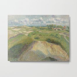 The Dunes in Knokke Metal Print | Summer, Knokke, Modernart, Oilpainting, Fineart, Vibrant, Dunes, Impressionist, Landscape, Oil 