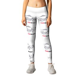 TRAIL BLAZERS HAND-DRAWING DESIGN Leggings | Game, Painting, Illustration, Sports 