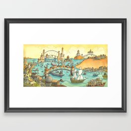Ship City Framed Art Print