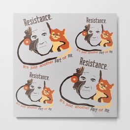 Resistance Metal Print | Resistance, Eo, Typography, Pop Art, Borg, Graphicdesign, Digital 