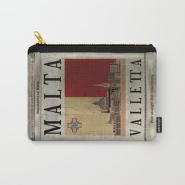 make a journey to Malta Carry-All Pouch | Graphicdesign, Country, Nation, Color, Malta, Landmark, Tourism, Travel, Vintage, City 