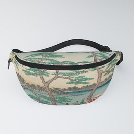 Spring Blossoms and Pond Ukiyo-e Japanese Art Fanny Pack