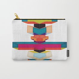 I Am Here Carry-All Pouch | Geometricart, Energy, Simple, Vectorart, Vectorpainting, Anahata, Digitalillustration, Totem, Cubes, Meditation 