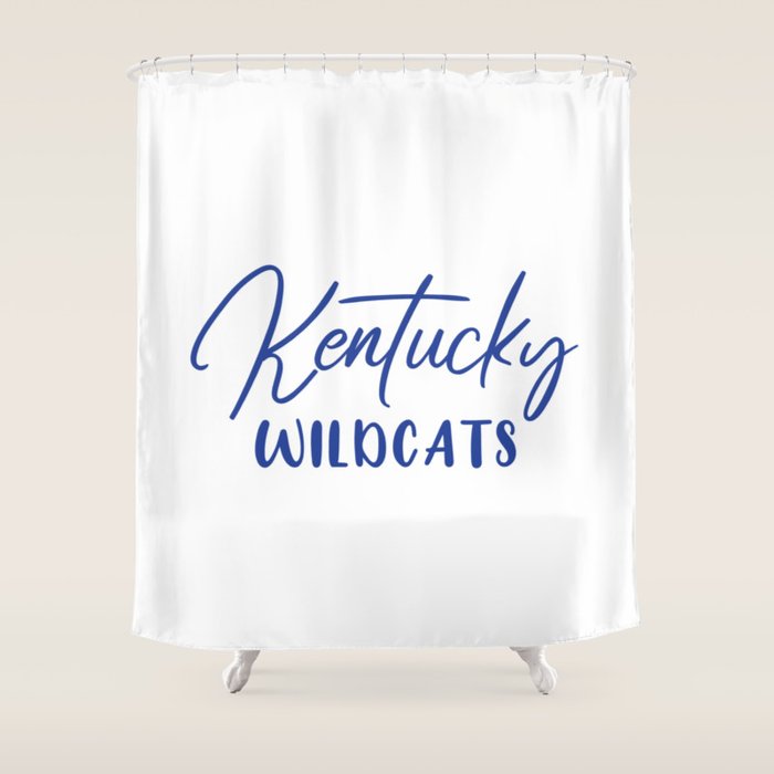 Kentucky Wildcats Basketball Shower Curtain By Socoart Society6