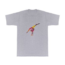 Rhythmic gymnastics competition in watercolor 04 T Shirt | Retro, Sports, Watercolor, Competition, Colorfull, Vintage, Decorative, Digital, Illustration, Art 